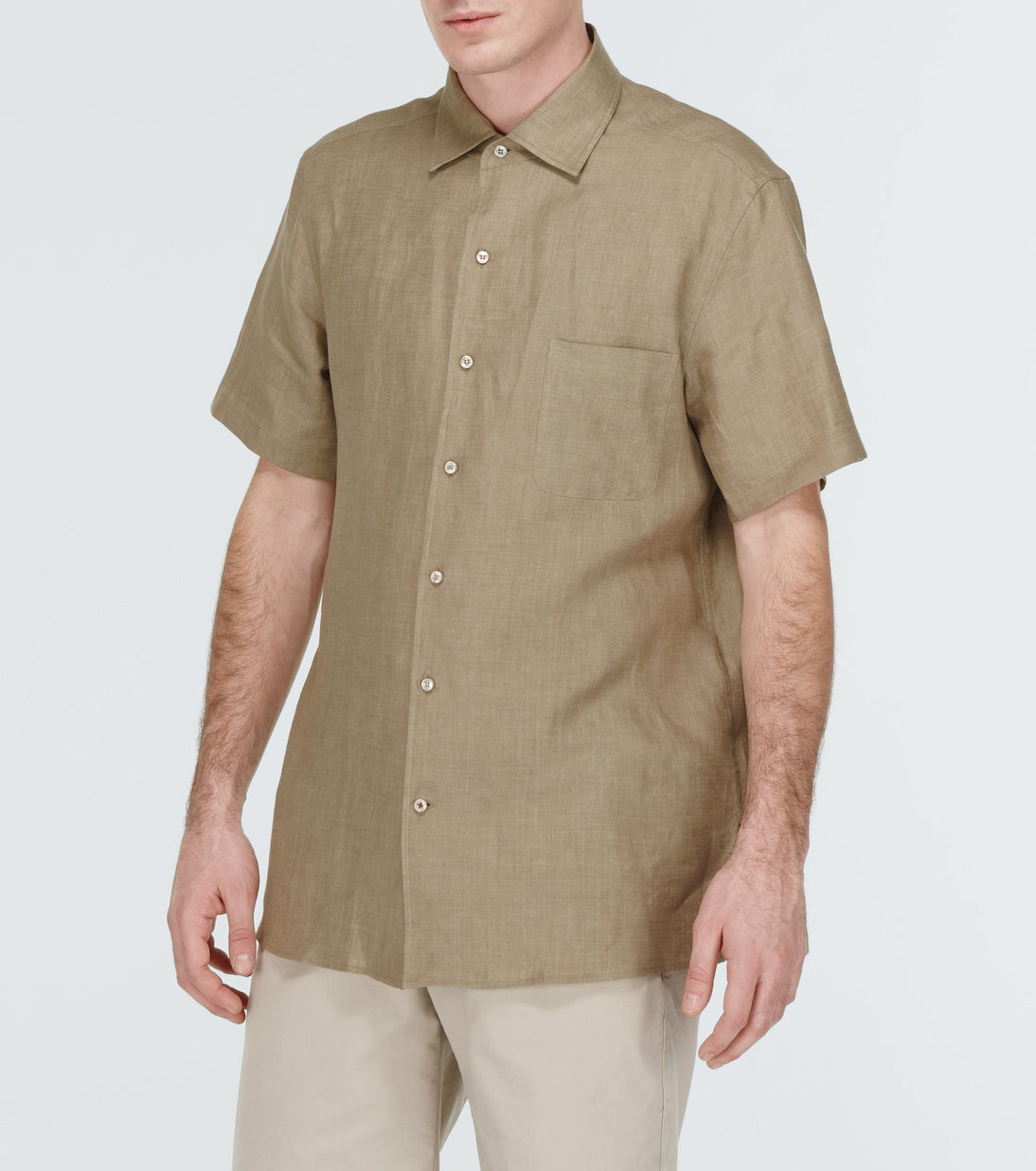 Loro Piana - André linen bowling shirt