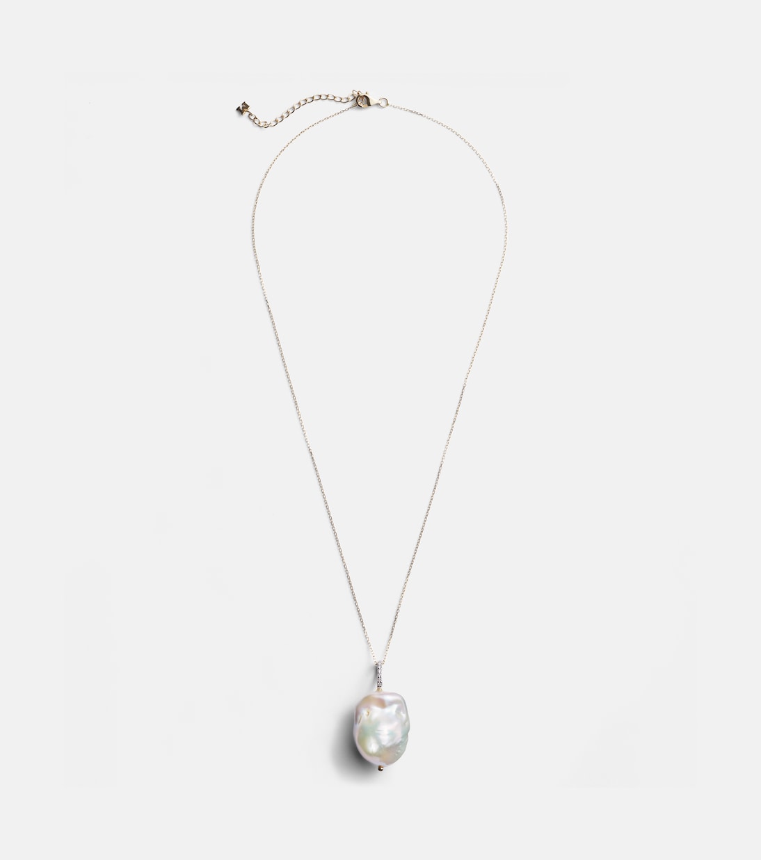 Mateo - 14kt gold necklace with Baroque pearl and diamonds