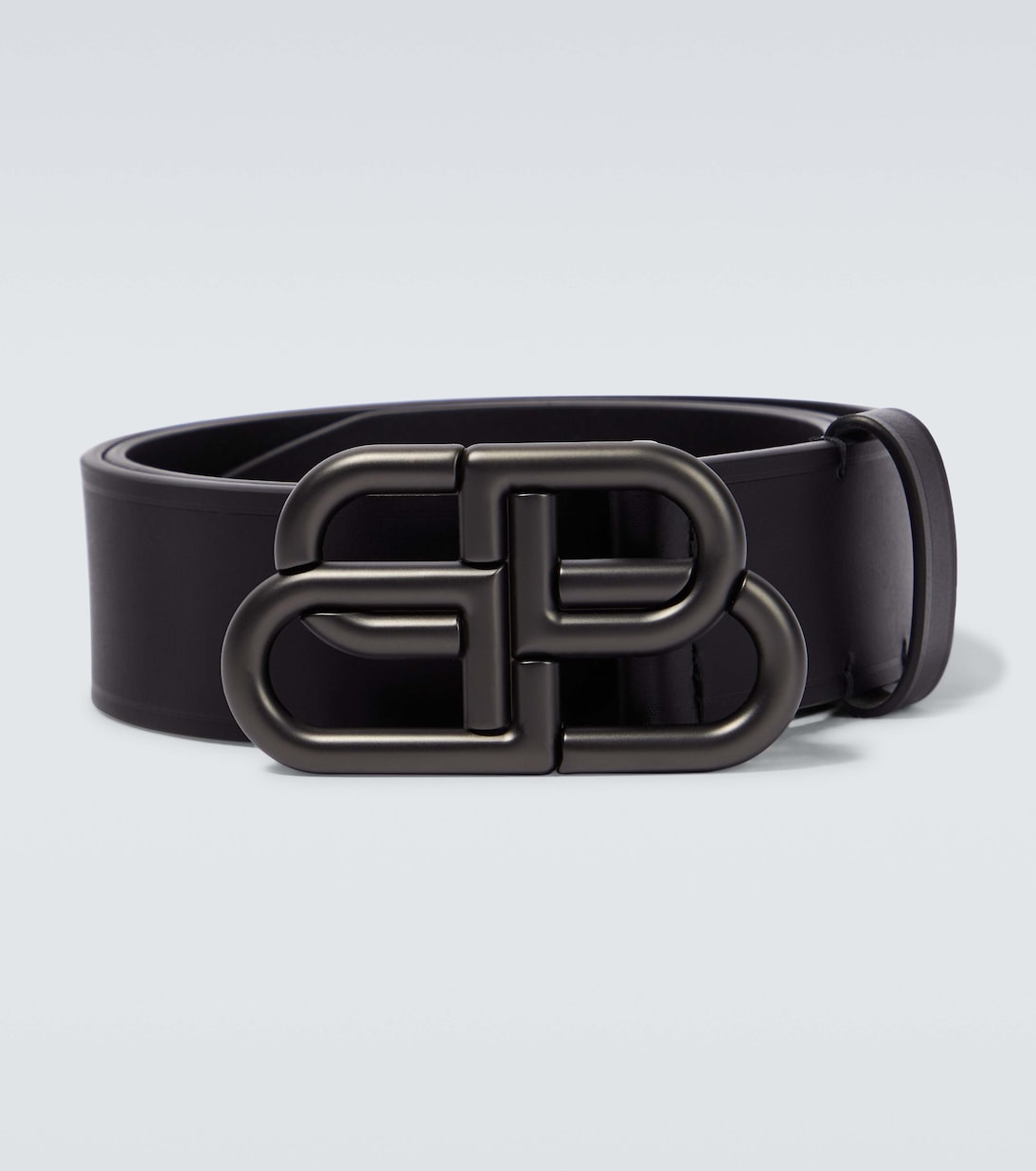 Balenciaga - BB logo leather belt