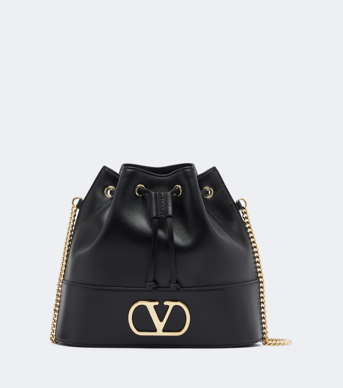 Valentino Garavani - VLogo Signature Small leather bucket bag