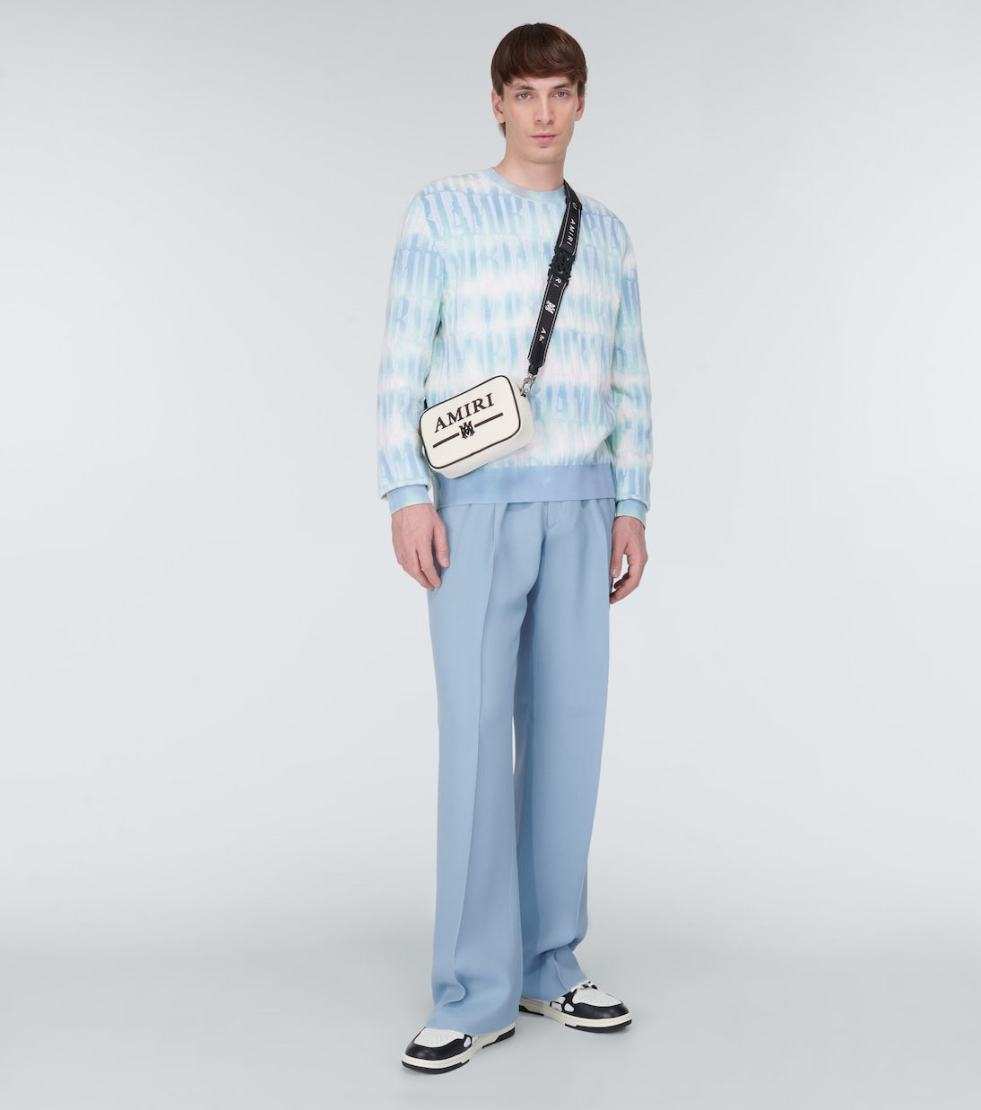 Amiri - Logo cotton and cashmere-blend sweater
