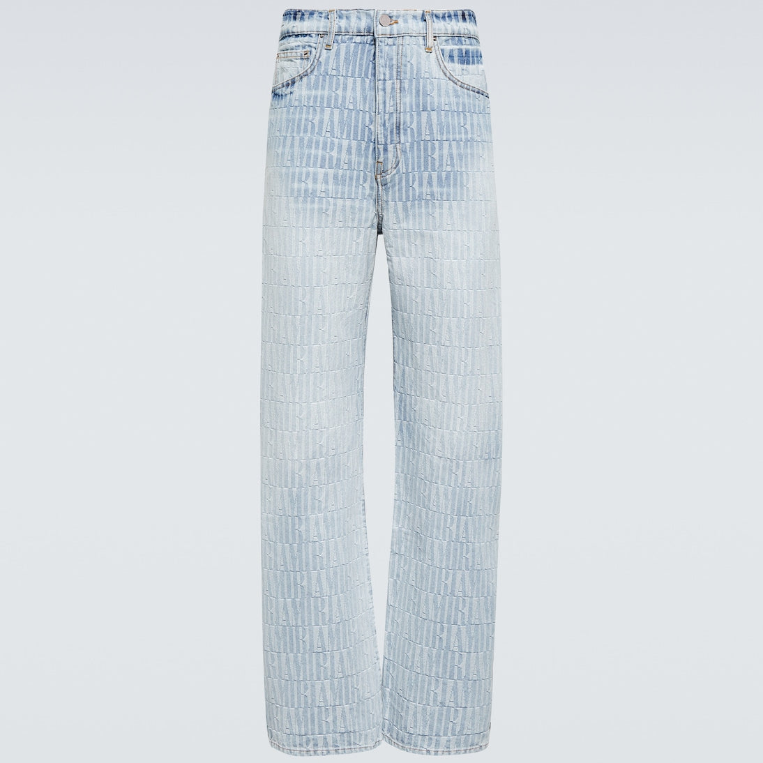 Amiri - Logo jacquard denim pants