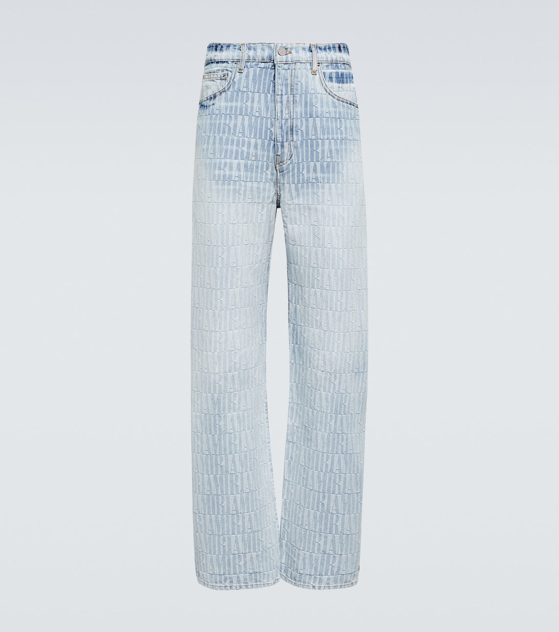 Amiri - Logo jacquard denim pants