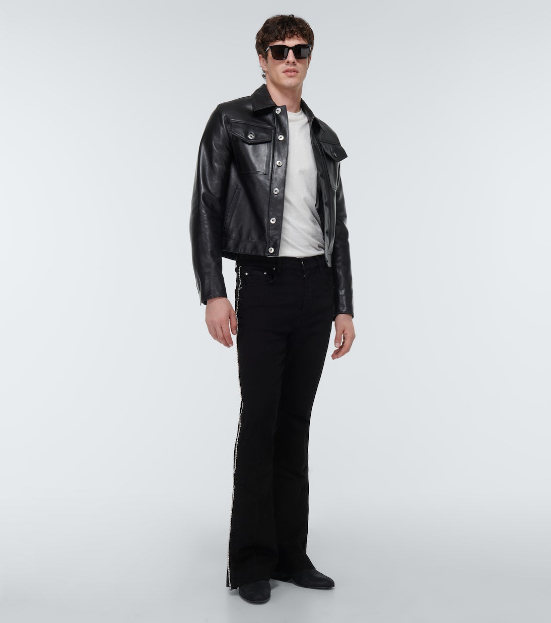 Amiri - Embellished bootcut jeans