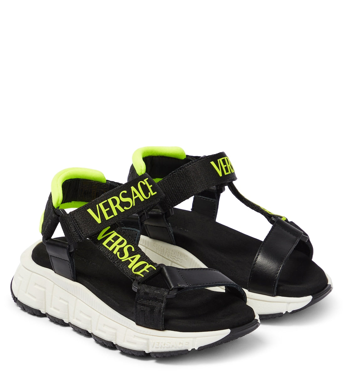 Versace Kids - Logo Trigreca sandals