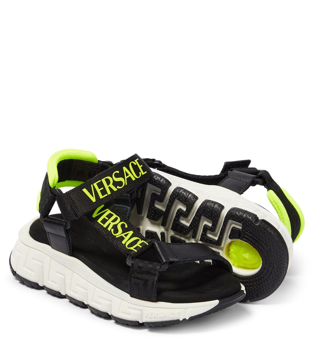 Versace Kids - Logo Trigreca sandals