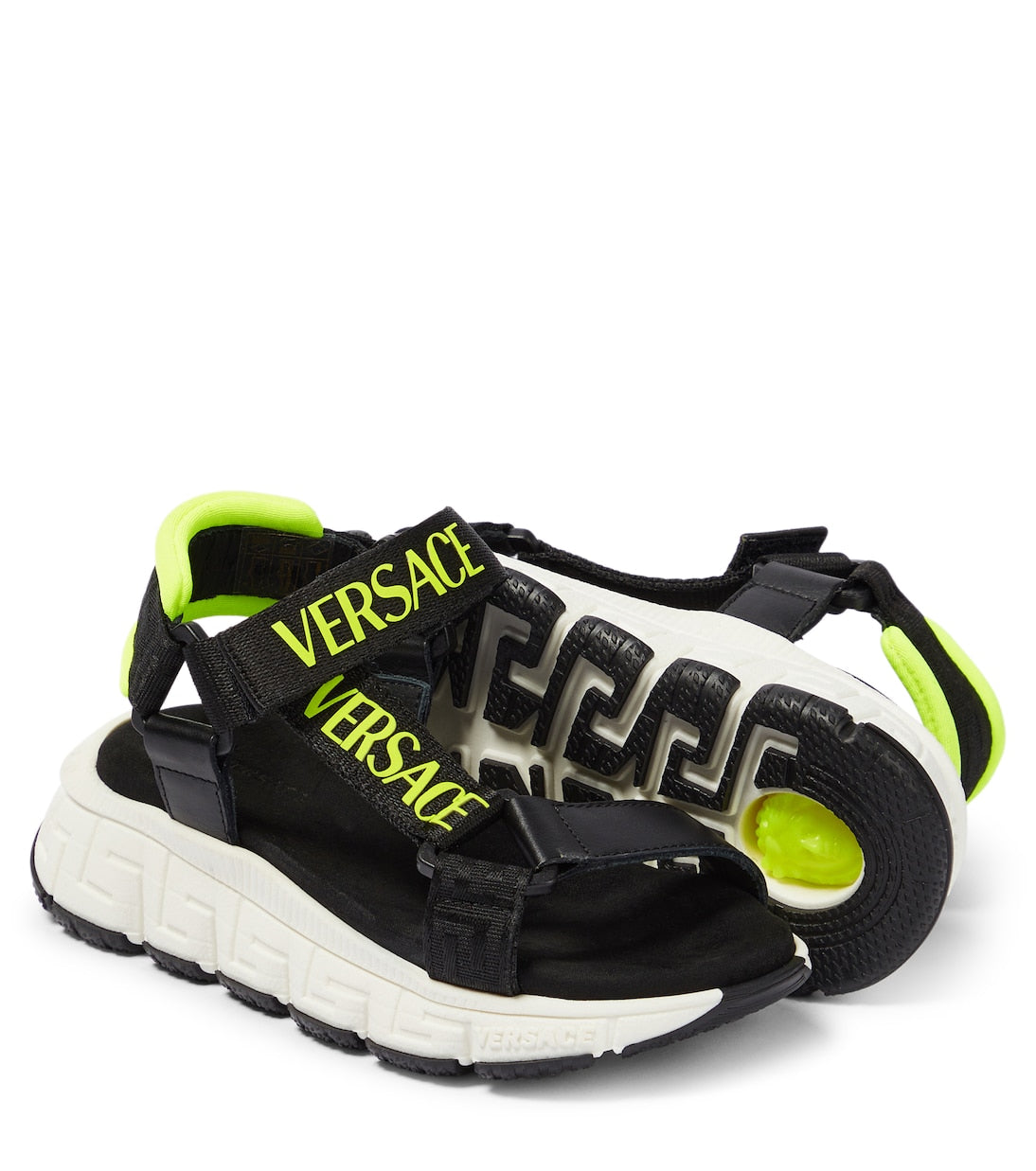 Versace Kids - Logo Trigreca sandals