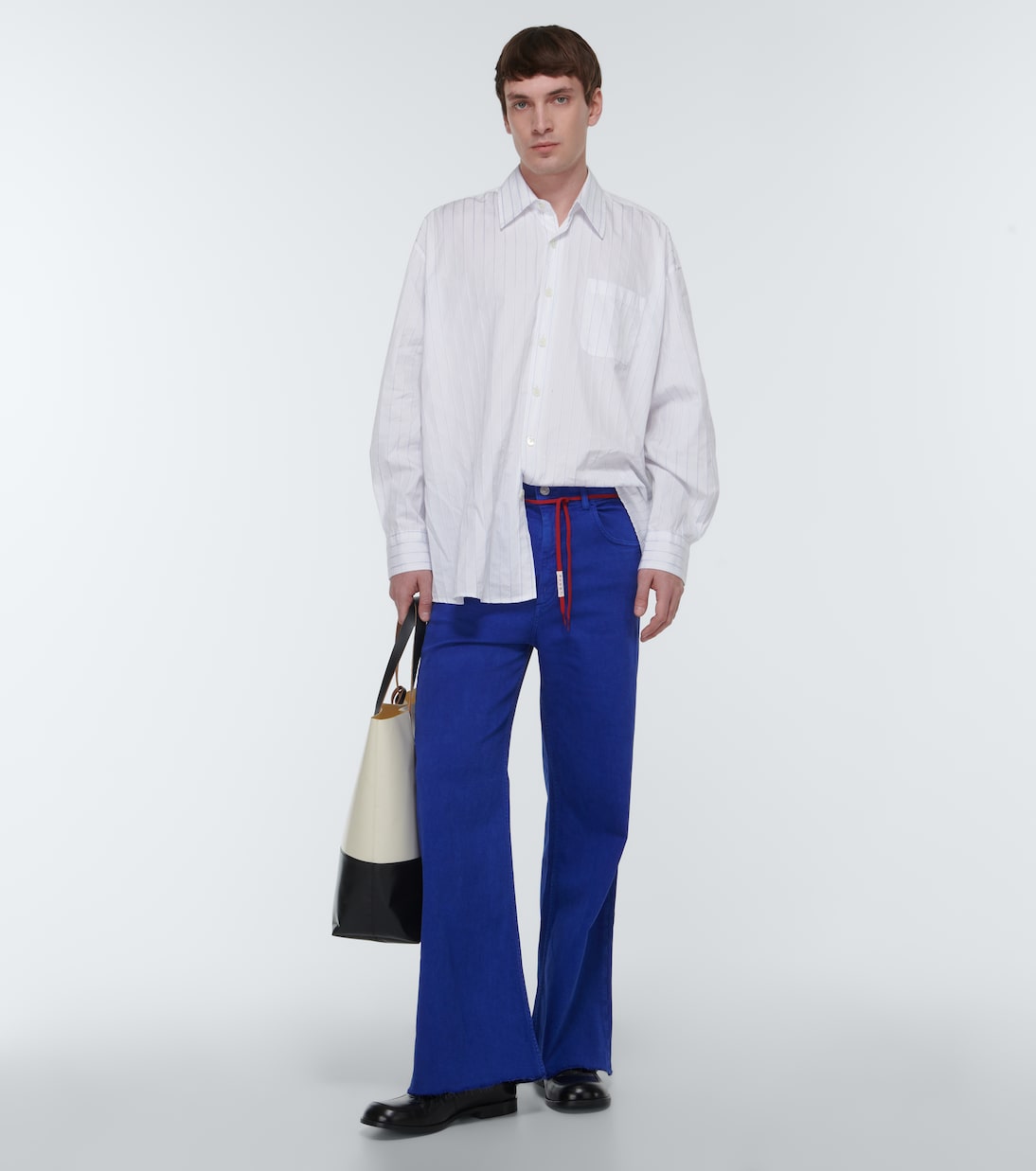 Marni - Mid-rise straight cotton-blend pants