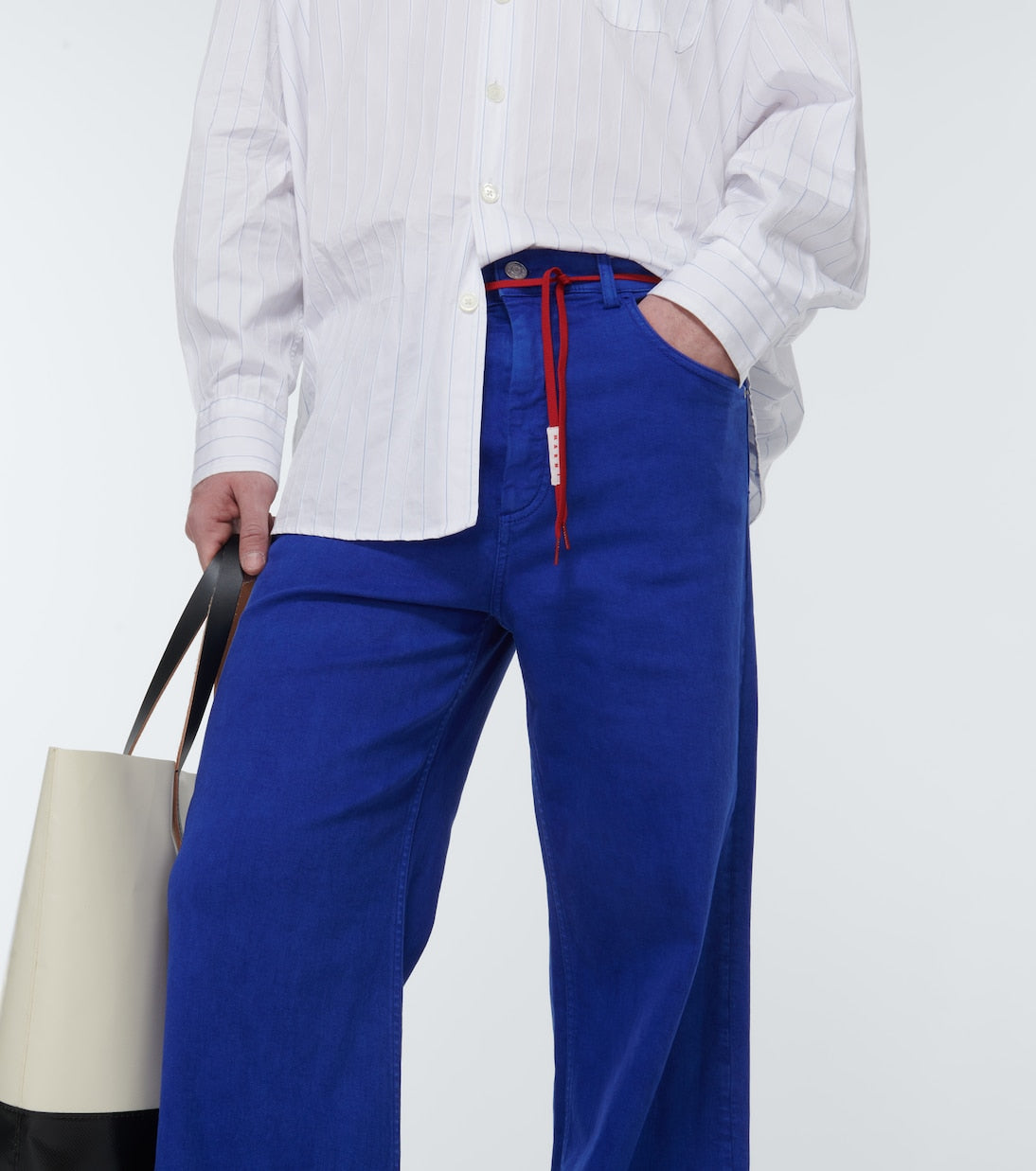 Marni - Mid-rise straight cotton-blend pants