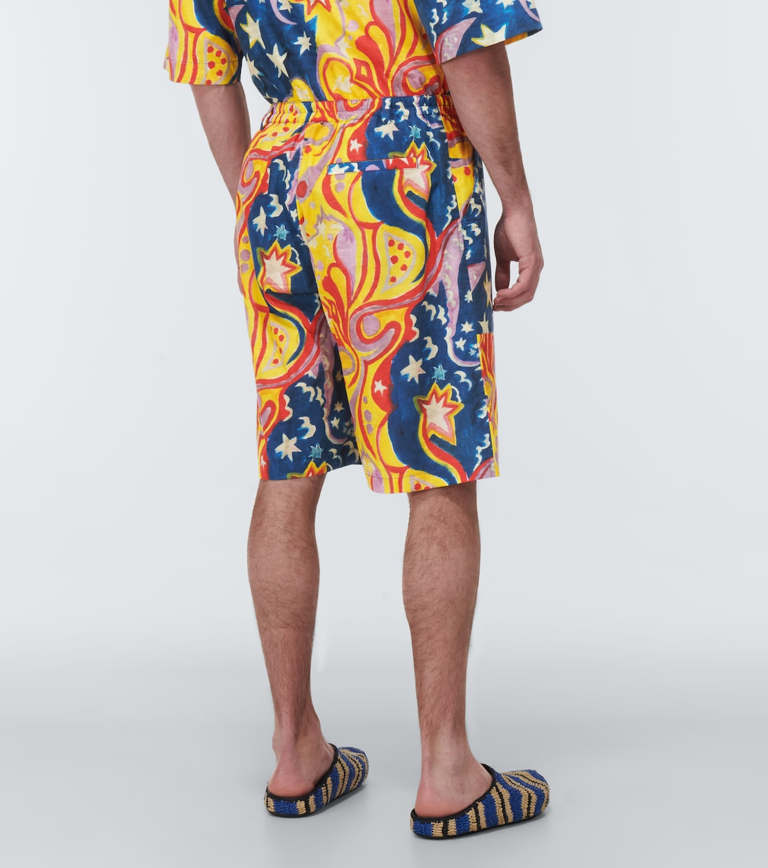 Marni - x No Vacancy Inn printed cotton shorts