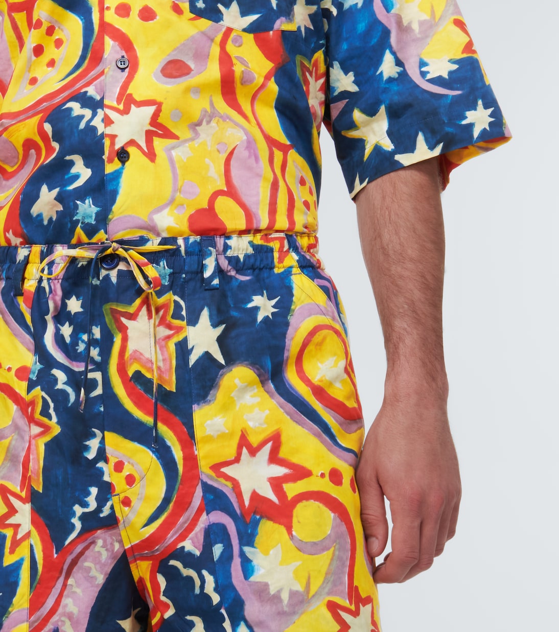 Marni - x No Vacancy Inn printed cotton shorts
