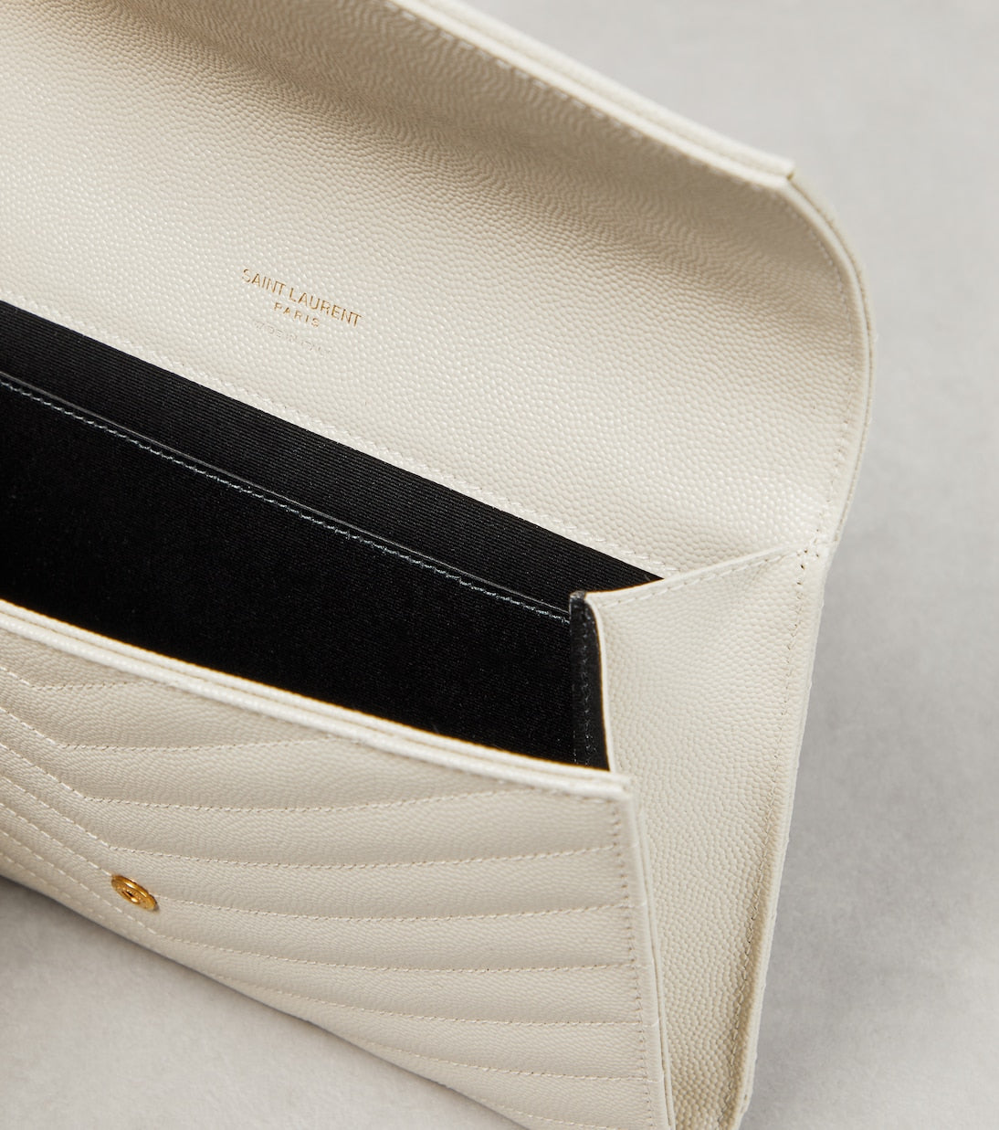 Saint Laurent - Cassandre Small matelassé leather clutch