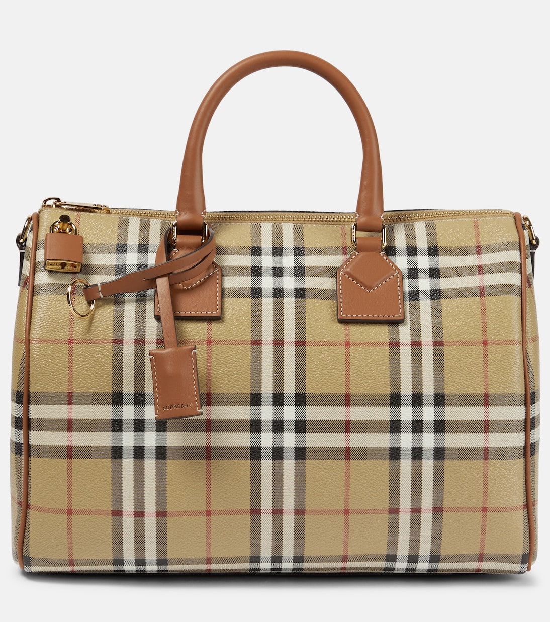 Burberry - Burberry Check Medium canvas tote bag