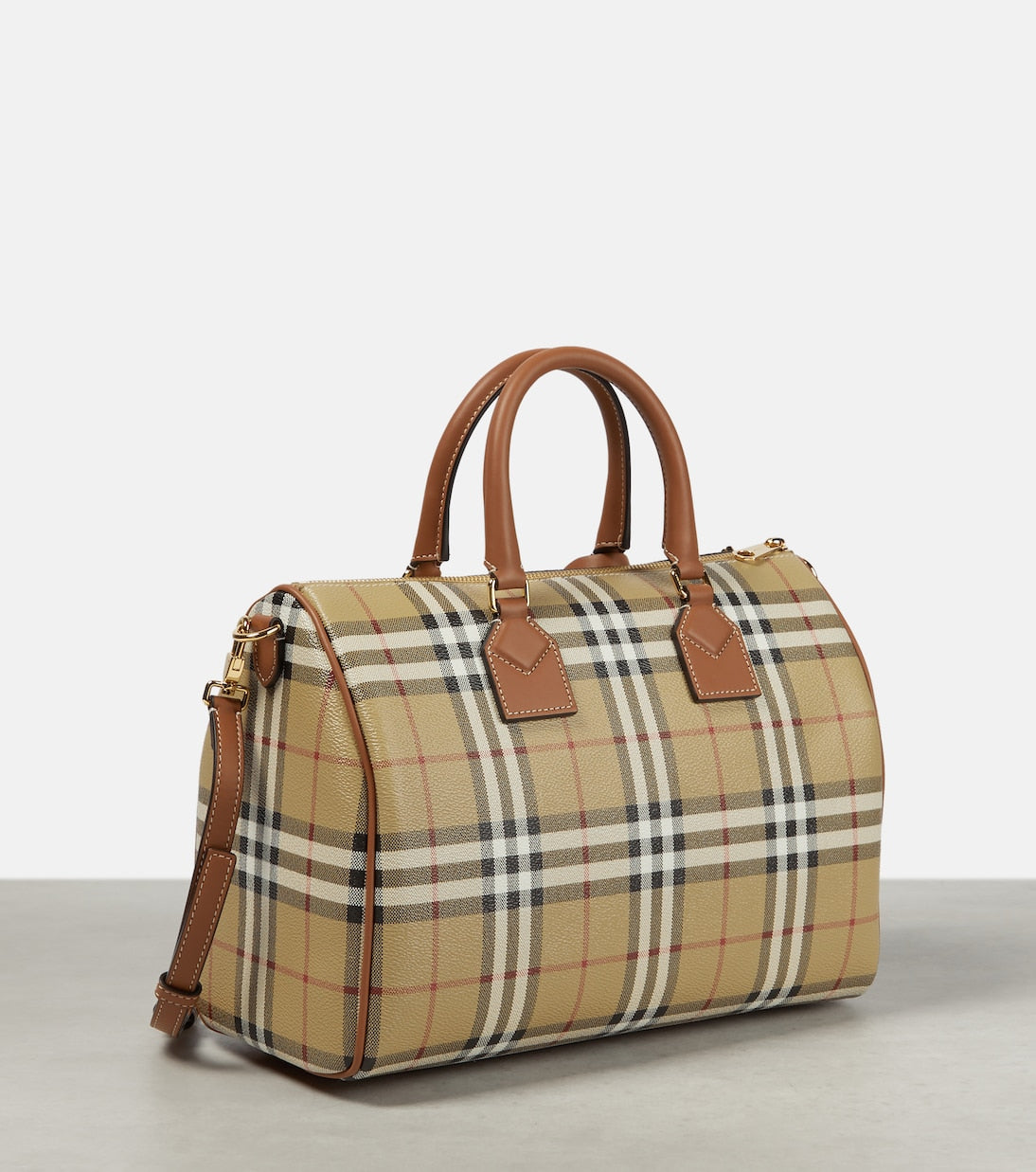 Burberry - Burberry Check Medium canvas tote bag