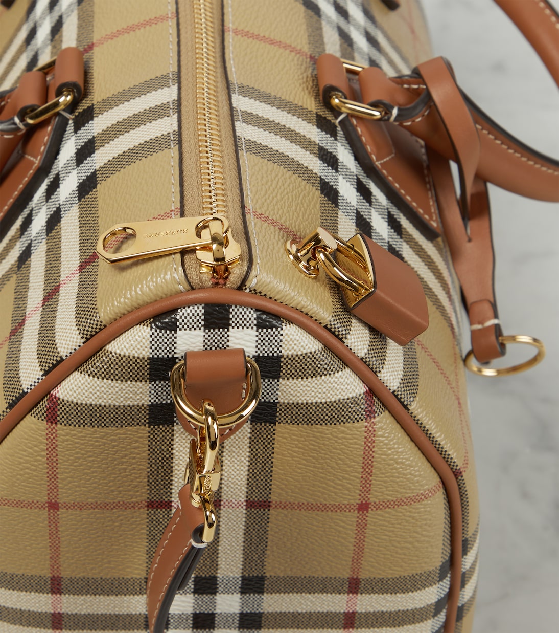 Burberry - Burberry Check Medium canvas tote bag