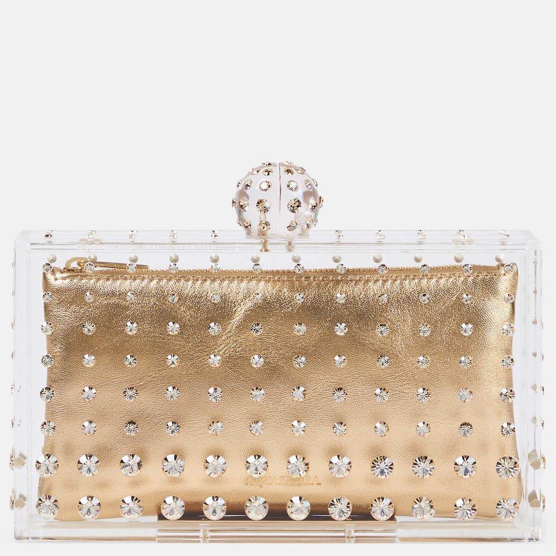 Aquazzura - Tequila crystal-embellished clutch