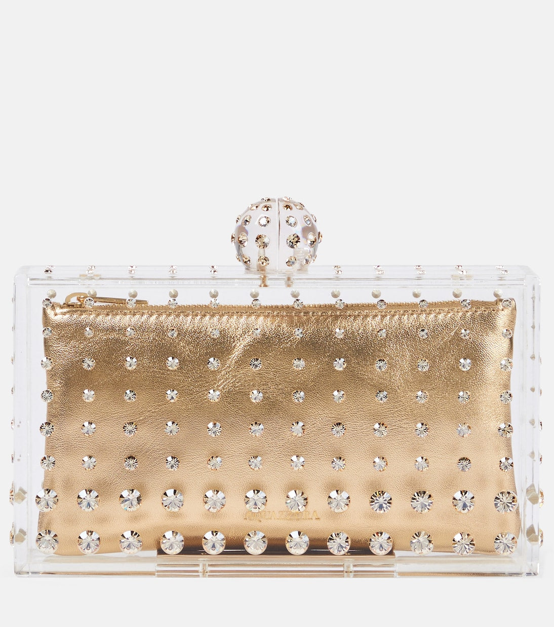 Aquazzura - Tequila crystal-embellished clutch