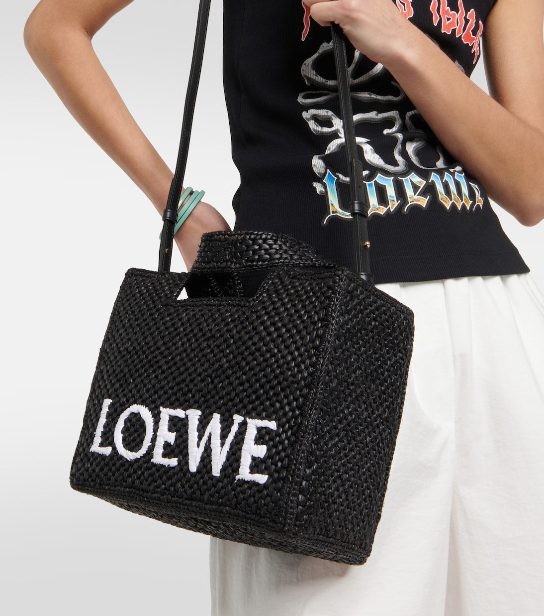 Loewe - Paula's Ibiza Small logo top-handle bag