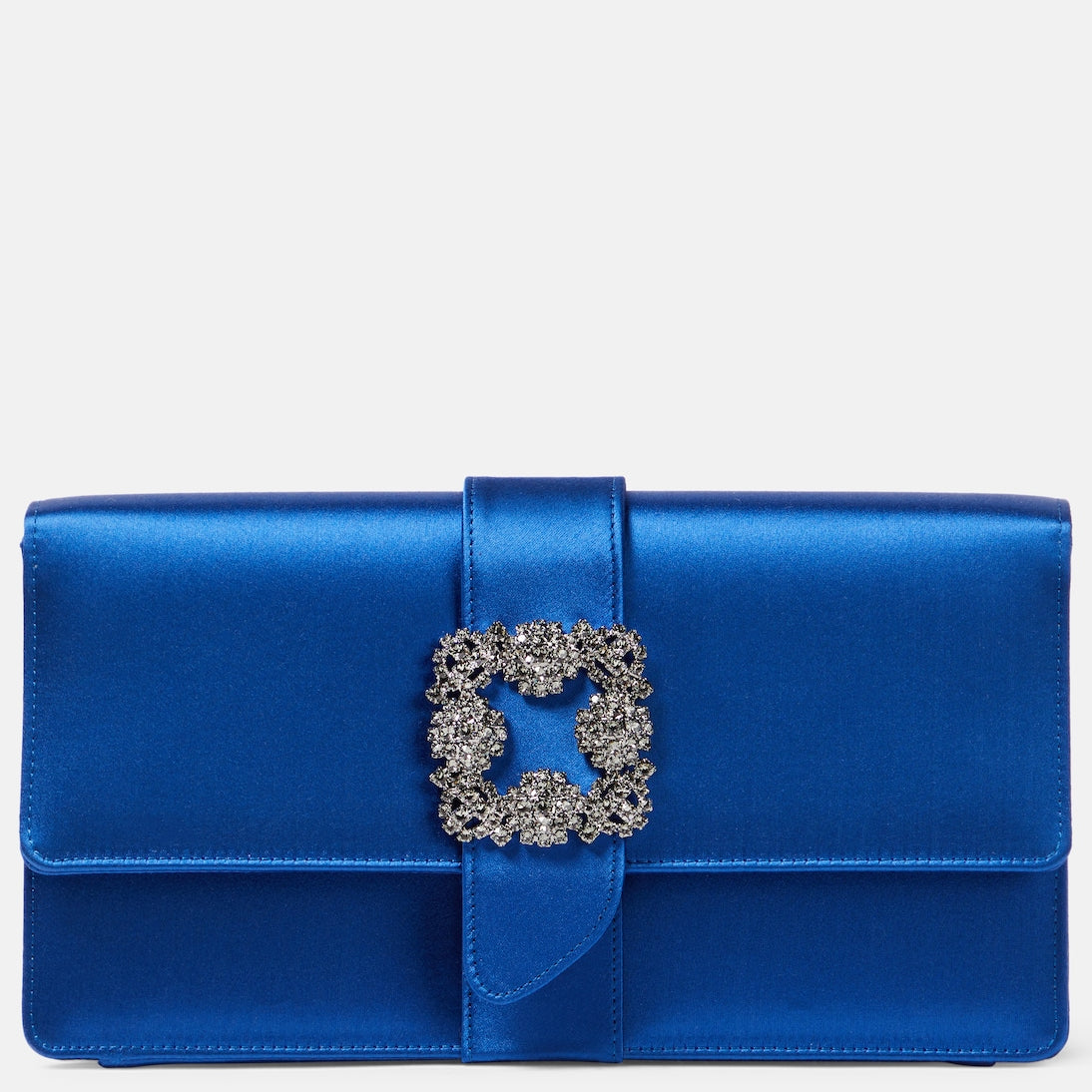 Manolo Blahnik - Capri embellished satin clutch