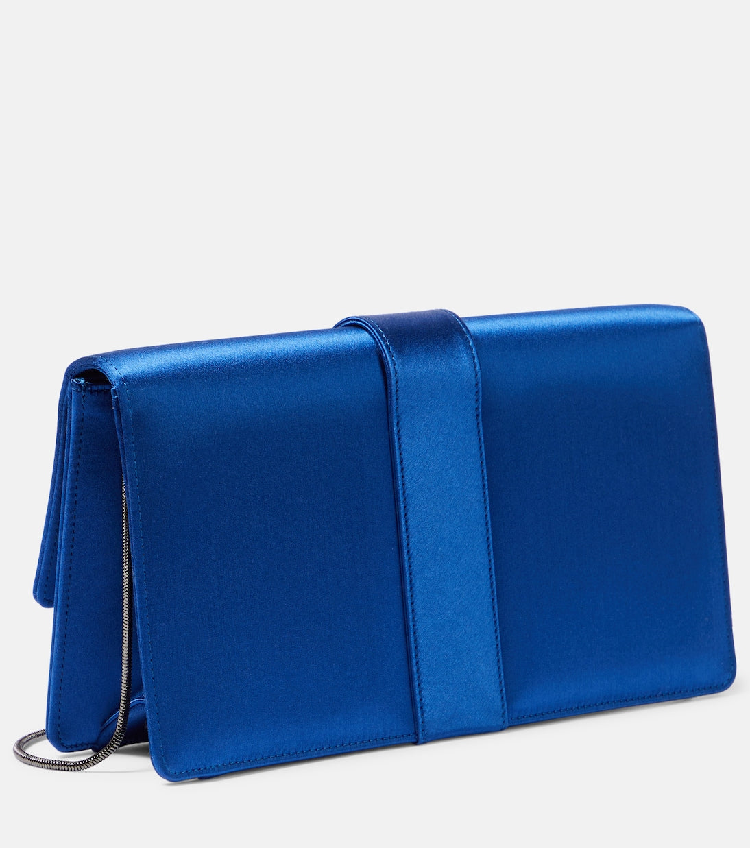 Manolo Blahnik - Capri embellished satin clutch