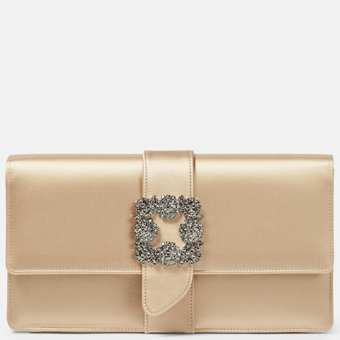 Manolo Blahnik - Capri embellished satin clutch