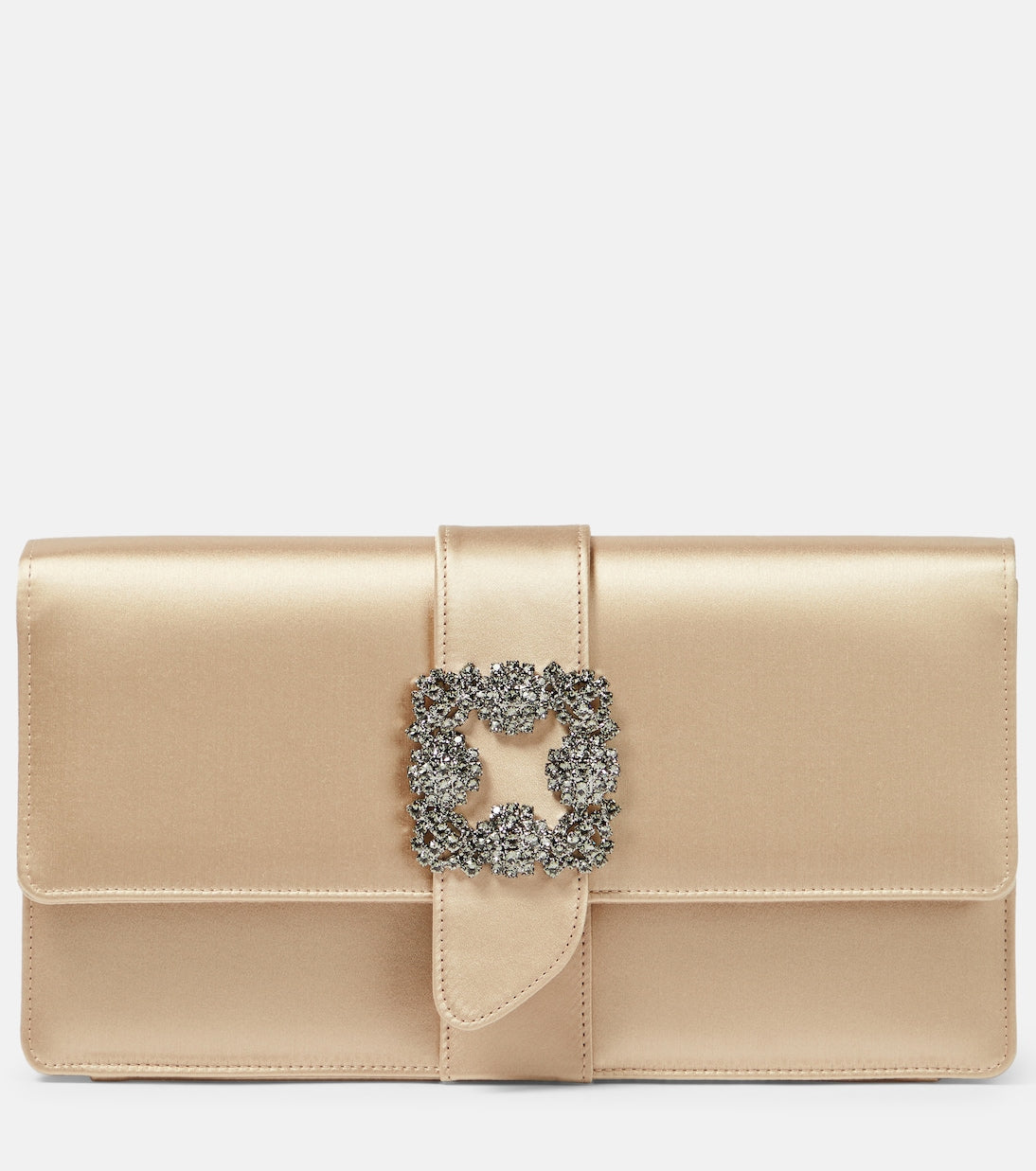 Manolo Blahnik - Capri embellished satin clutch