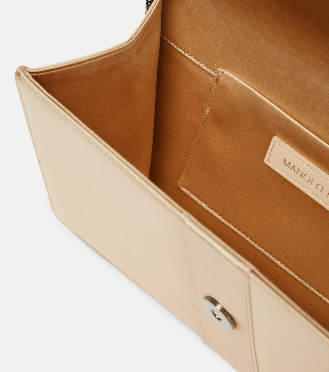 Manolo Blahnik - Capri embellished satin clutch