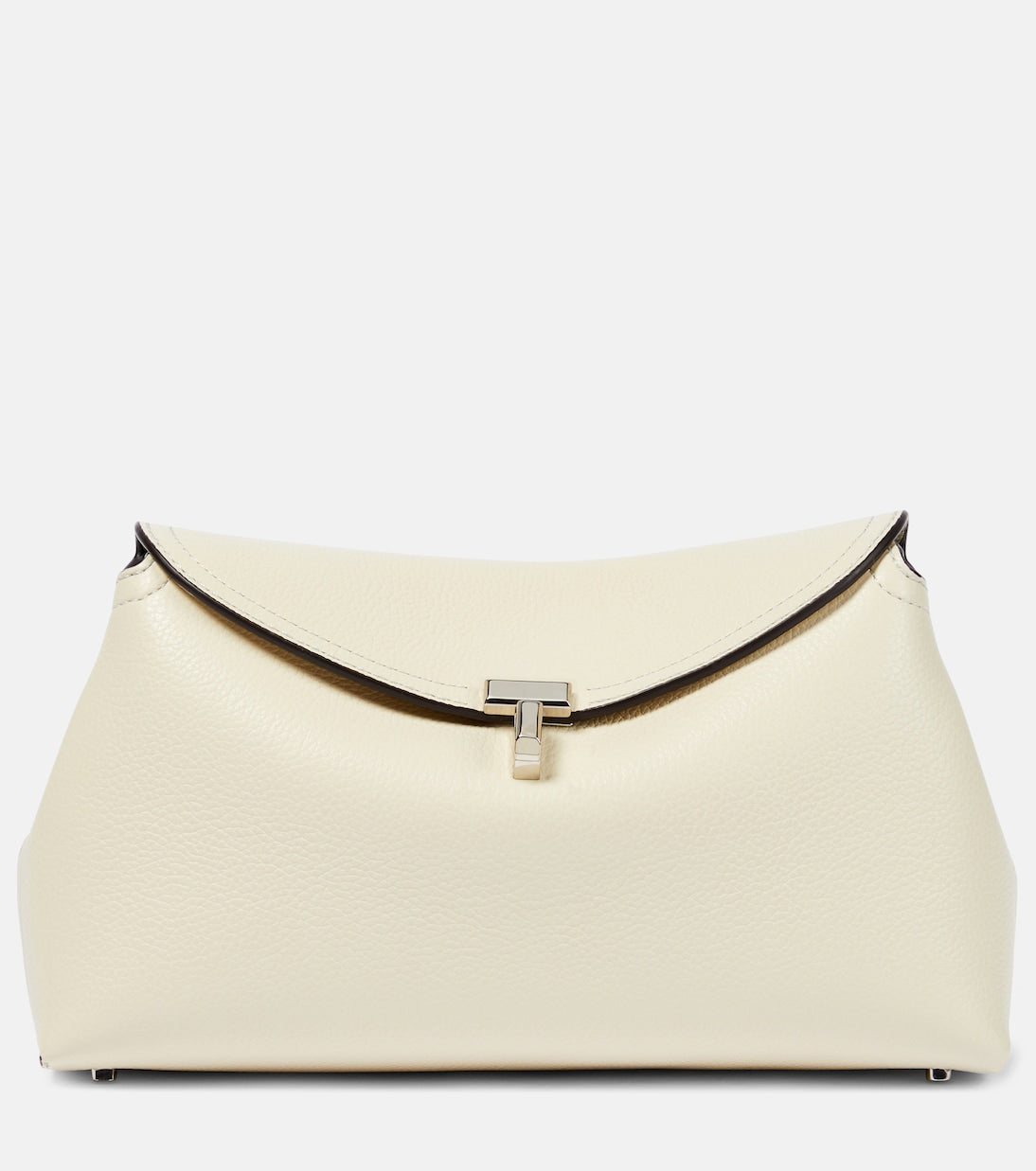 Toteme - T-Lock leather clutch