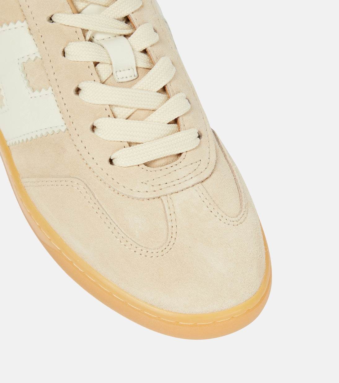 Hogan - H647 leather-trimmed suede sneakers