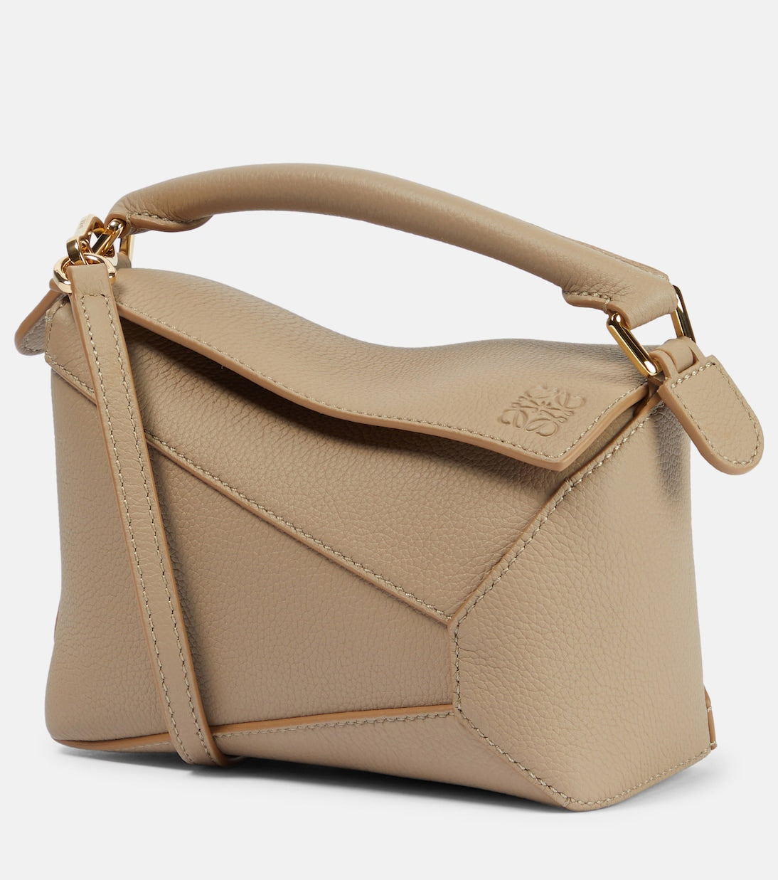 Loewe - Puzzle Edge Mini leather top-handle bag