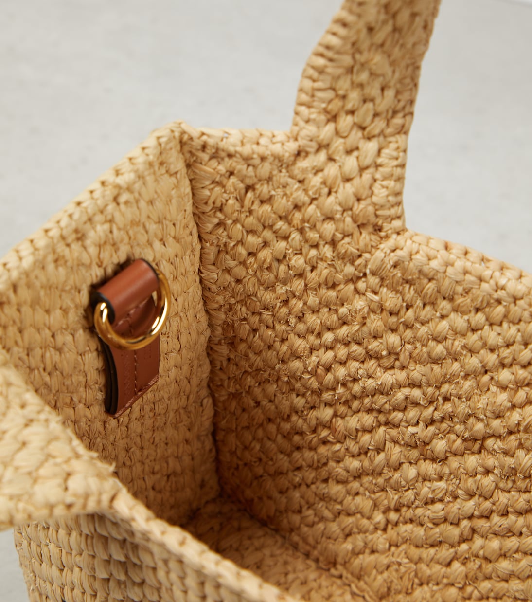 Loewe - Paula's Ibiza logo raffia top-handle bag