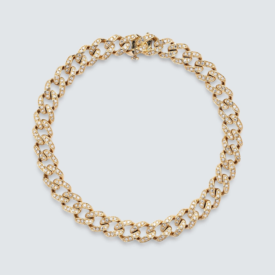 Shay Jewelry - Medium 18kt gold chain bracelet with diamonds
