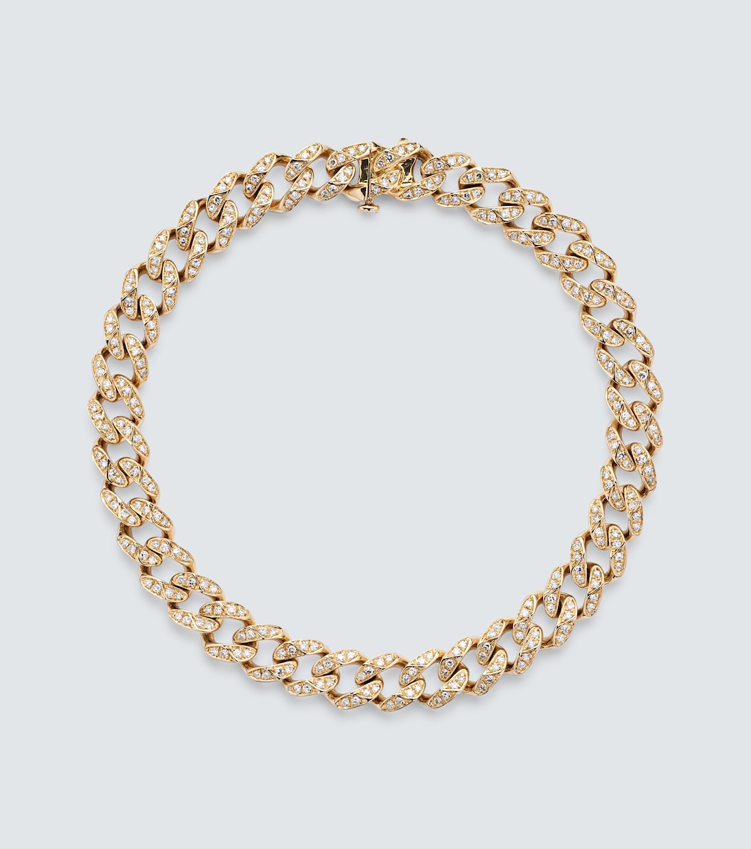 Shay Jewelry - Medium 18kt gold chain bracelet with diamonds