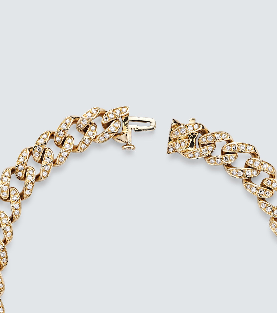 Shay Jewelry - Medium 18kt gold chain bracelet with diamonds