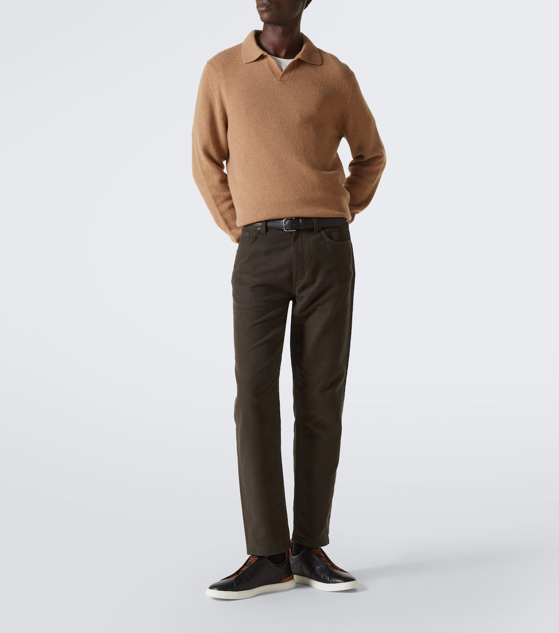 Zegna - Triple Stitch leather sneakers