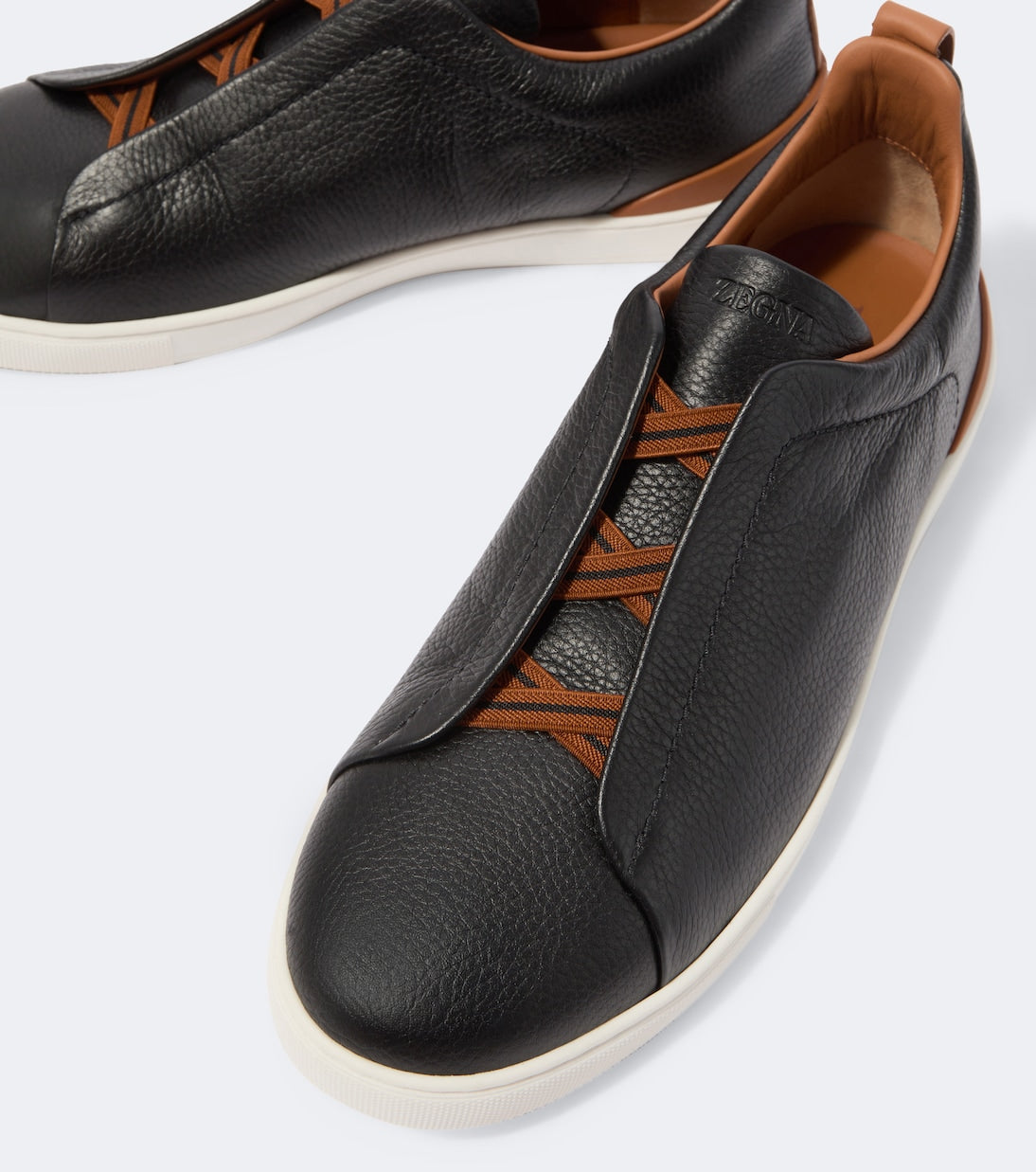 Zegna - Triple Stitch leather sneakers