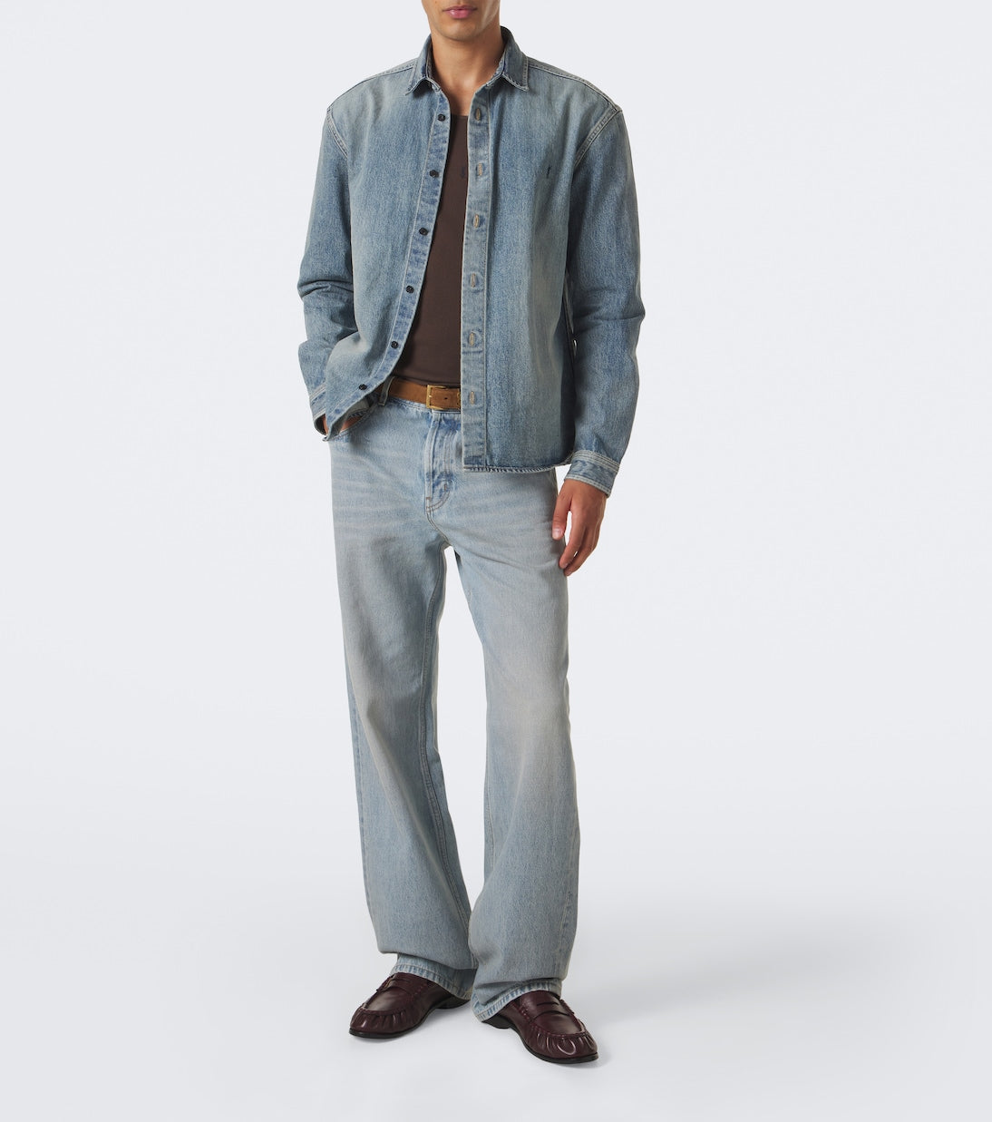 Saint Laurent - Cassandre denim shirt