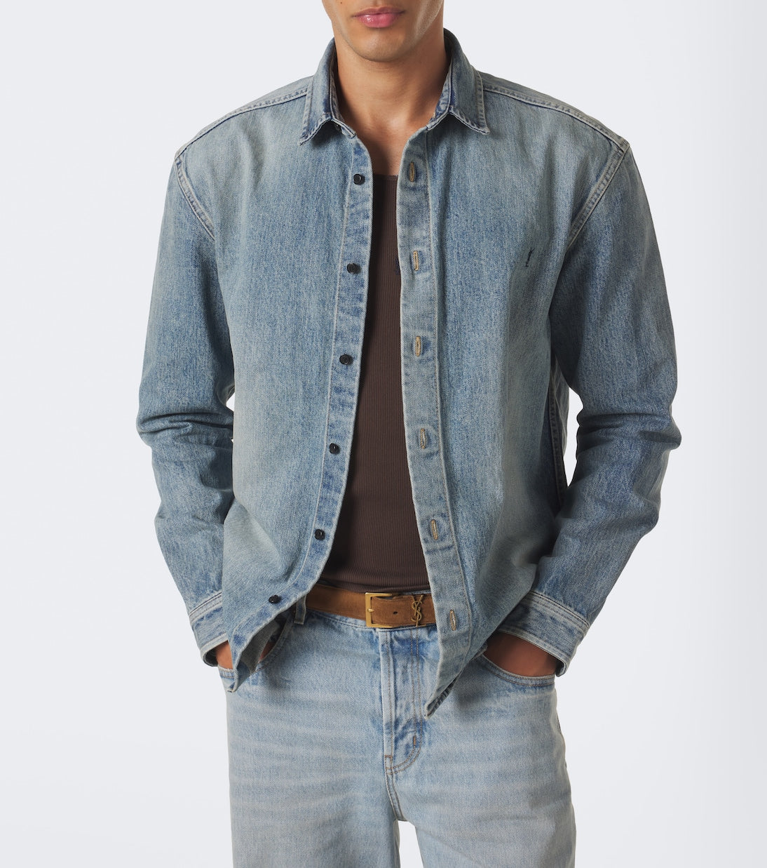 Saint Laurent - Cassandre denim shirt
