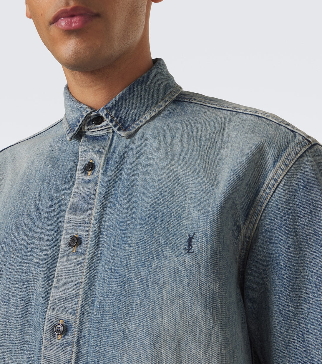 Saint Laurent - Cassandre denim shirt