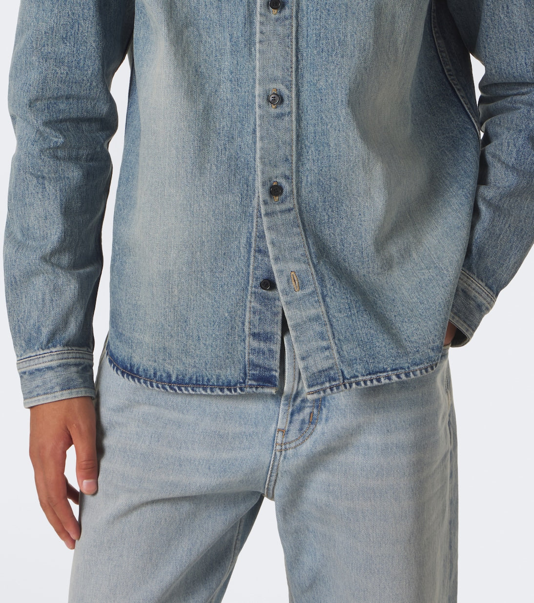Saint Laurent - Cassandre denim shirt