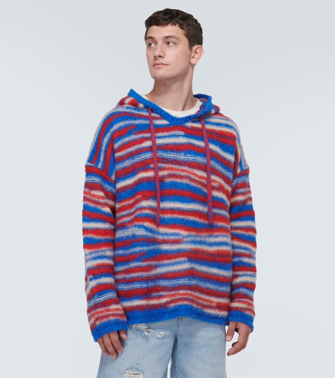 ERL - Gradient knitted oversized hoodie