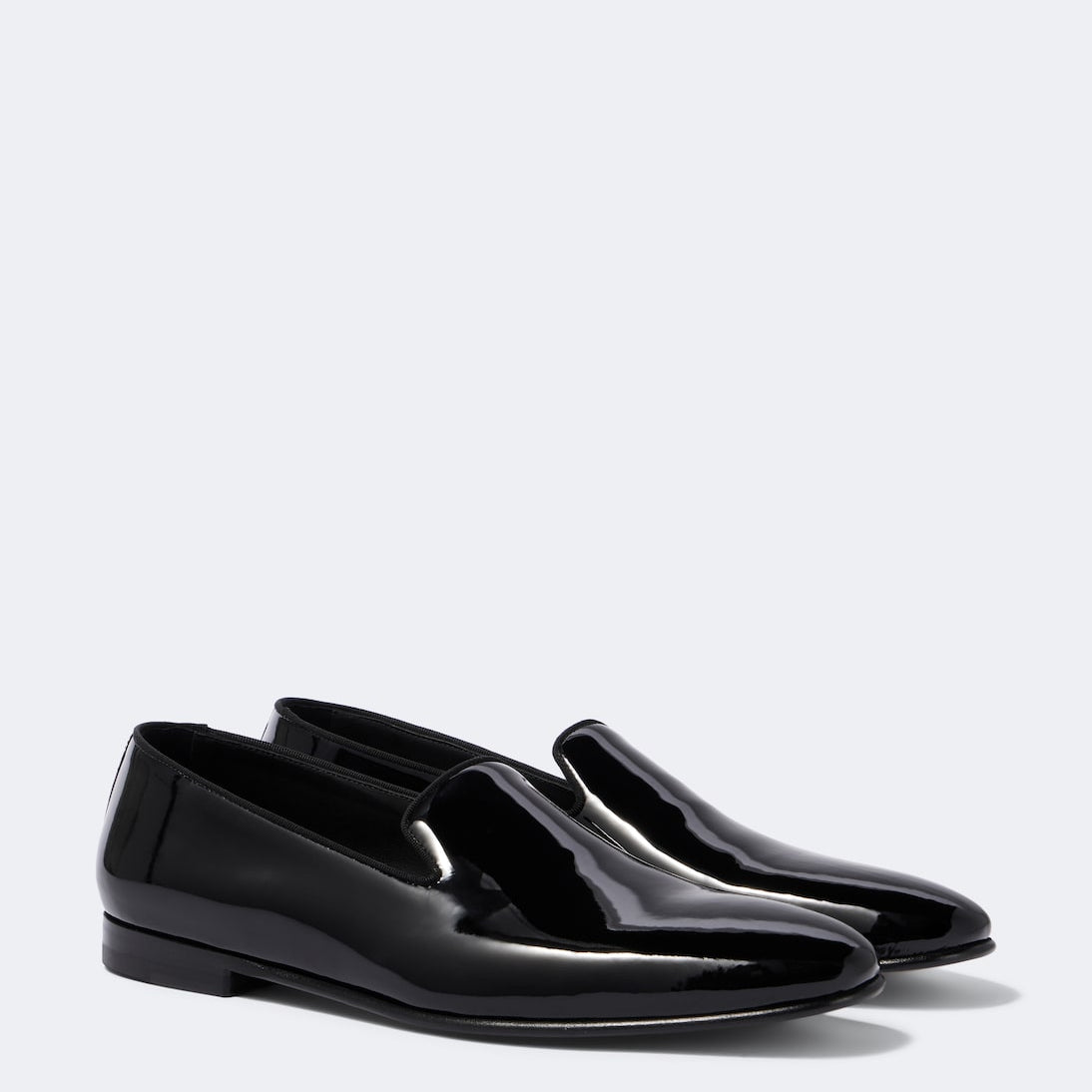 Manolo Blahnik - Mario patent leather loafers