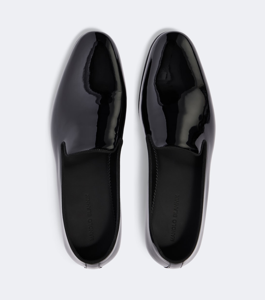 Manolo Blahnik - Mario patent leather loafers