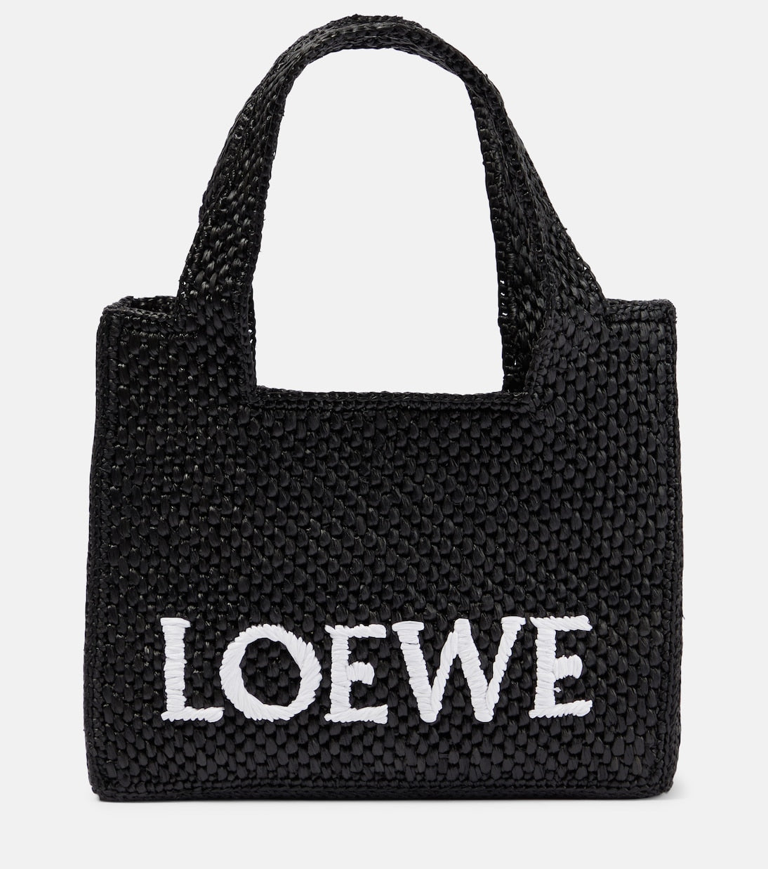 Loewe - Paula's Ibiza Mini raffia top-handle bag