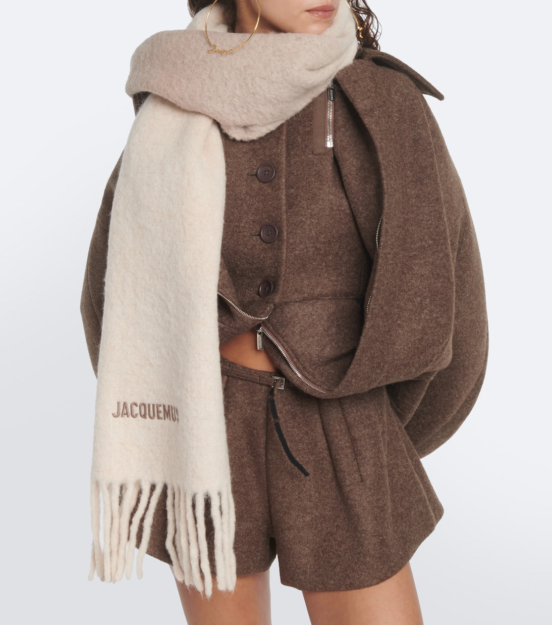 Jacquemus - L'écharpe Moisson alpaca-blend scarf