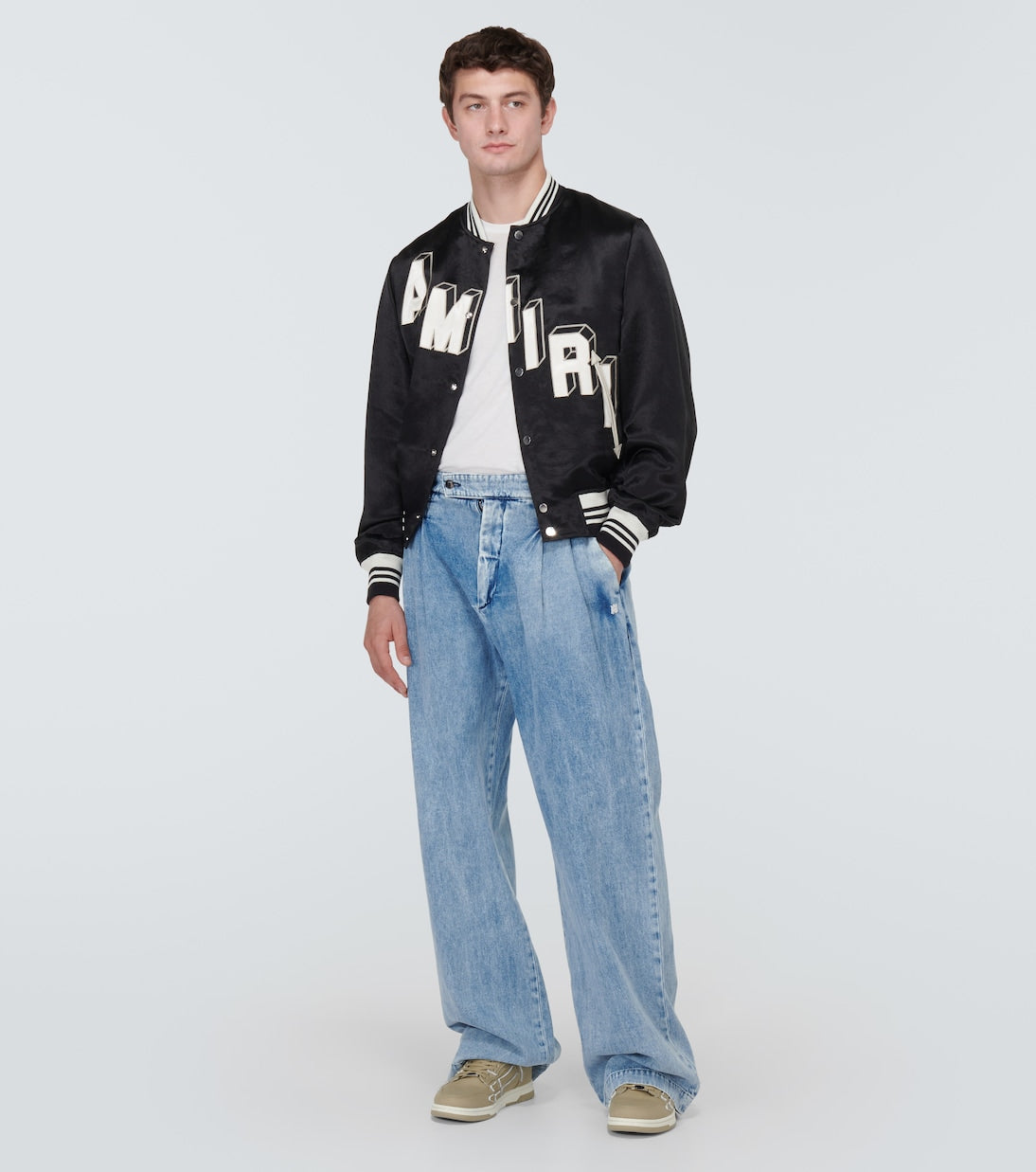 Amiri - Satin varsity jacket