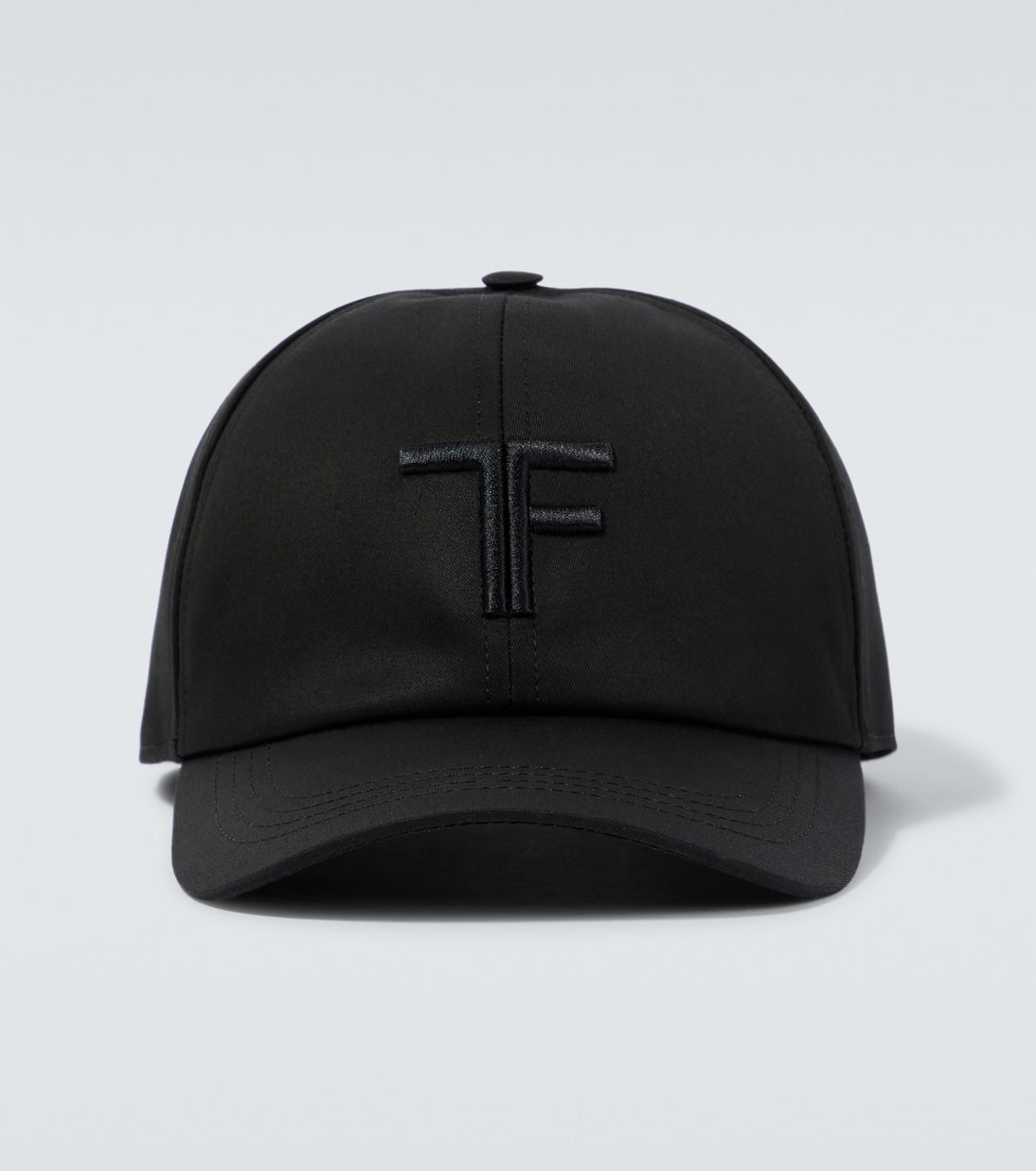 Tom Ford - Embroidered canvas and leather cap
