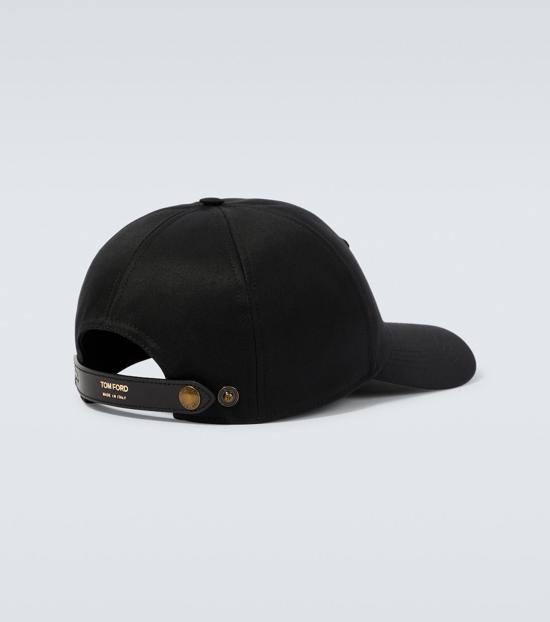 Tom Ford - Embroidered canvas and leather cap