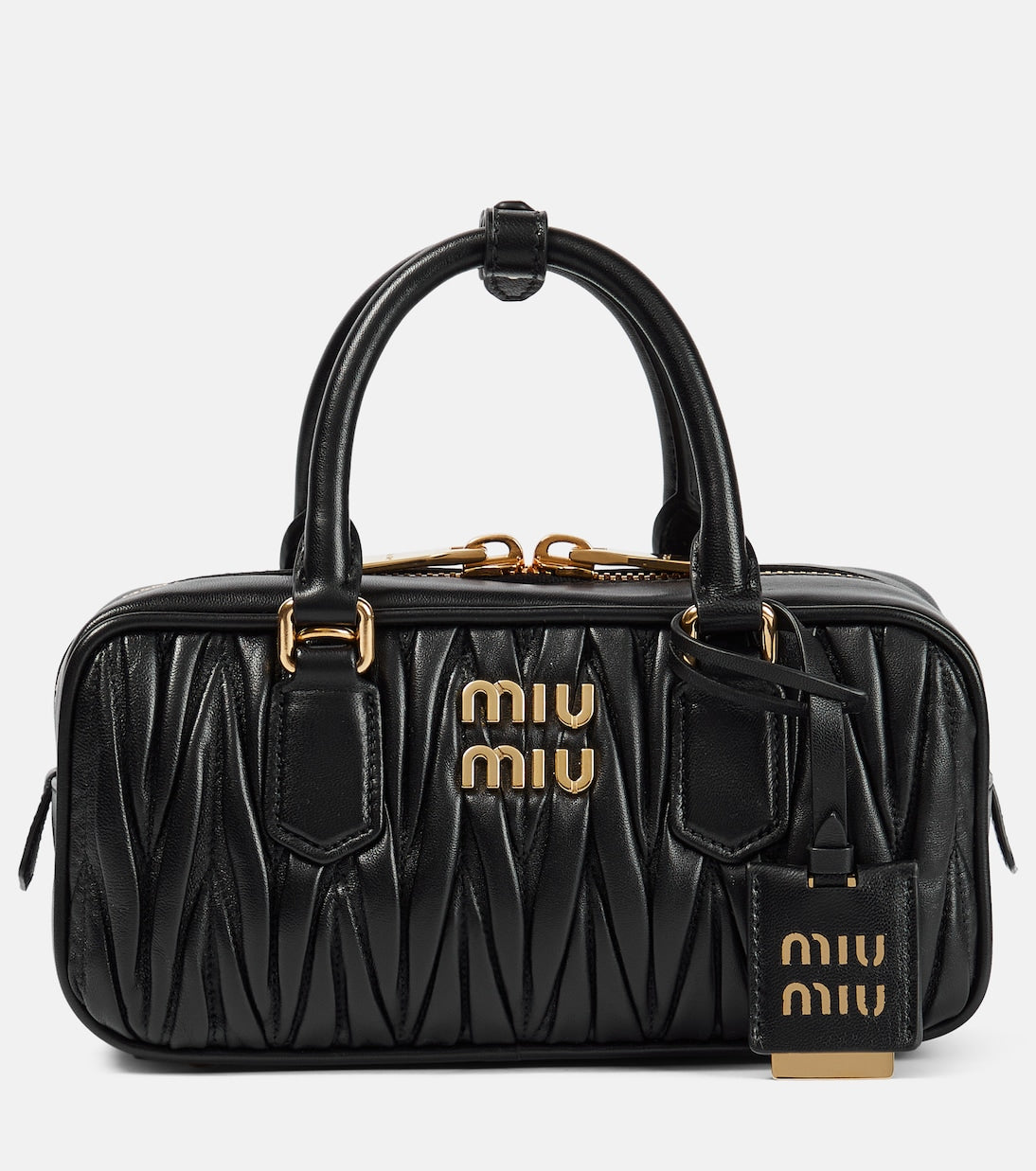 Miu Miu - Arcadie matelassé leather top-handle bag