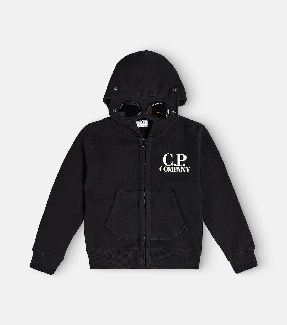 C.P. Company Kids - Goggle cotton jersey hoodie